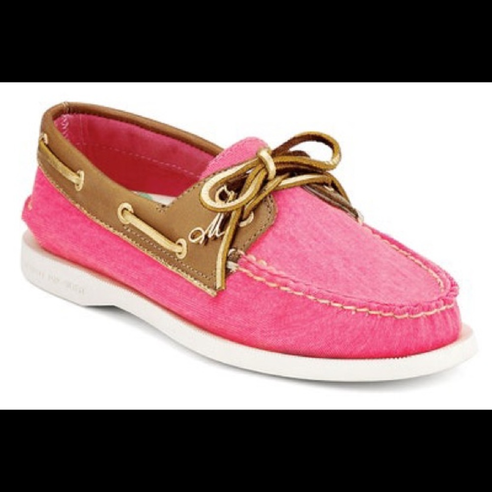 Milly for Sperry Top-Sider Pink Boat Shoes